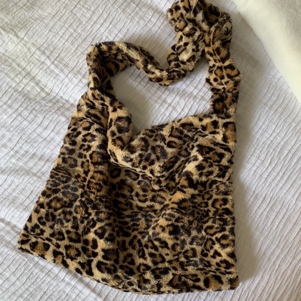 Faux Fur Leopard Bag